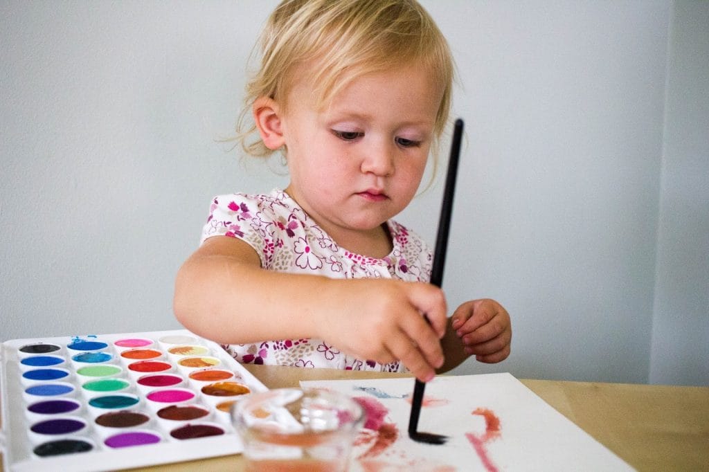 The cover of art activities for toddlers