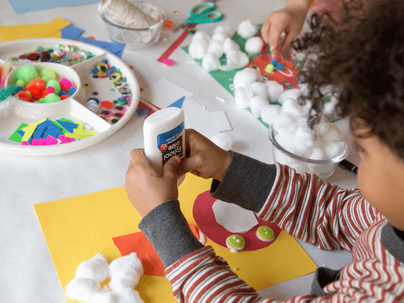 the cover of collage ideas for kids