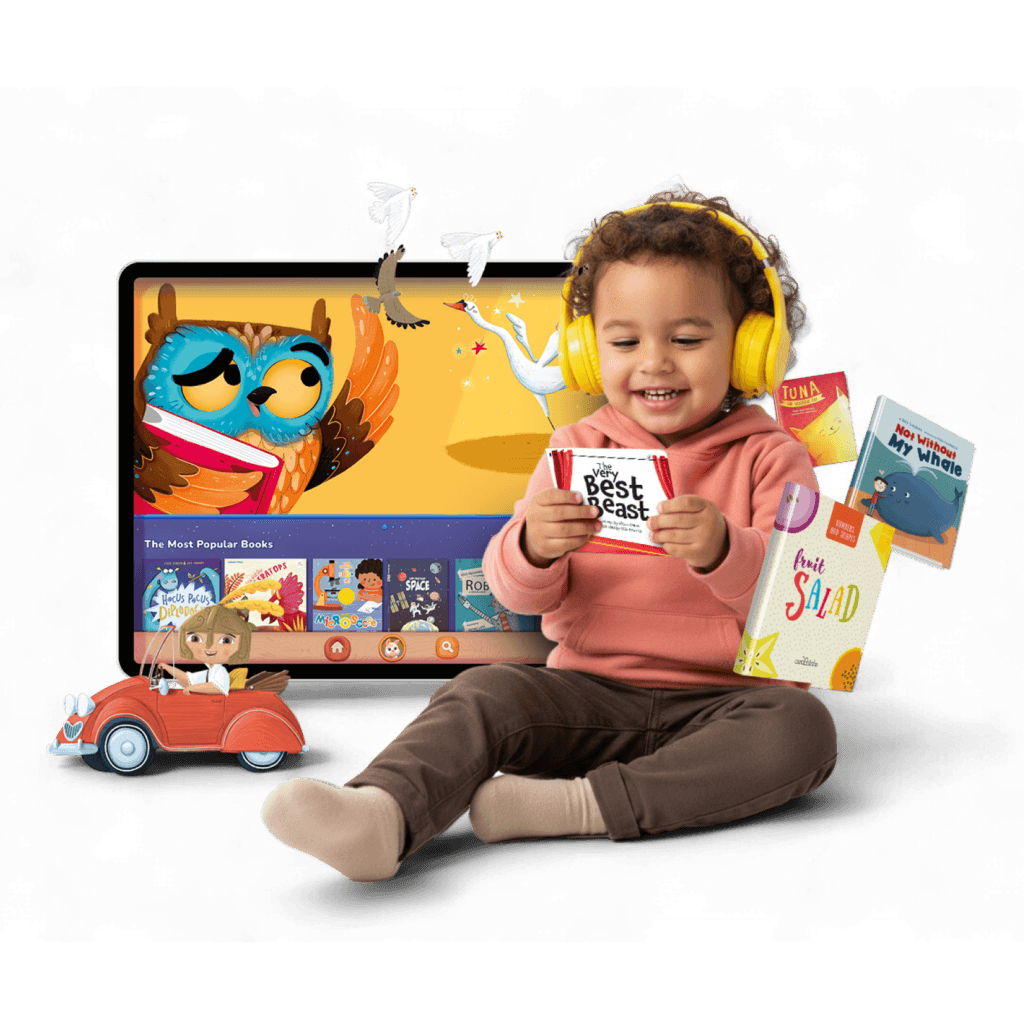 The cover of The Ad-Free Interactive Read-Aloud App for Kids